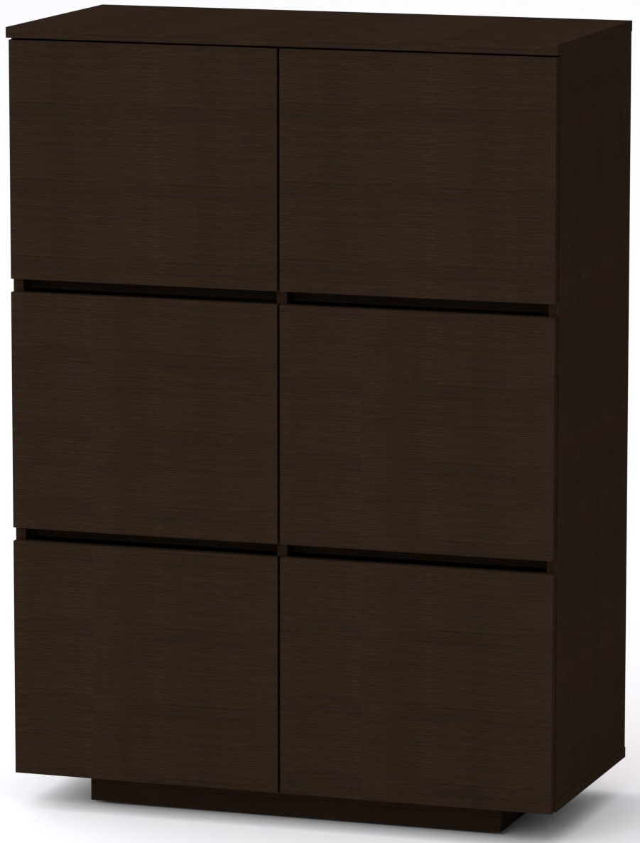 Комод МГ-5 Тумба-2 КОМПАНІТ Венге темний (85х40х118 см), фото 1