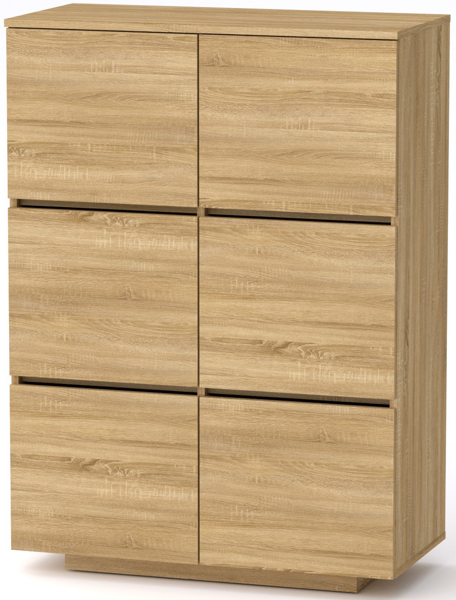 Комод МГ-5 Тумба-2 КОМПАНІТ Дуб сонома (85х40х118 см), фото 1