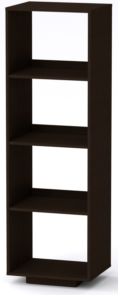Шафа книжкова МГ-5 Тумба-3 Компаніт Венге темний (50х40х158 см), фото 1