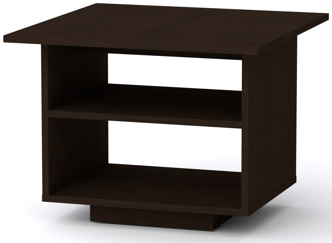 Стіл журнальний МГ-5 Компаніт Венге темний (60х60х45 см), фото 1