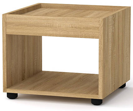 Стіл журнальний-1 МГ-6 Компаніт Дуб сонома (42х42х35 см), БЕЗКОШТОВНА доставка на точку видачі Rozetka