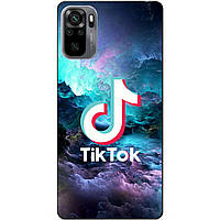 Силіконовий бампер чохол для Xiaomi Redmi Note 10s з малюнком Tik Tok