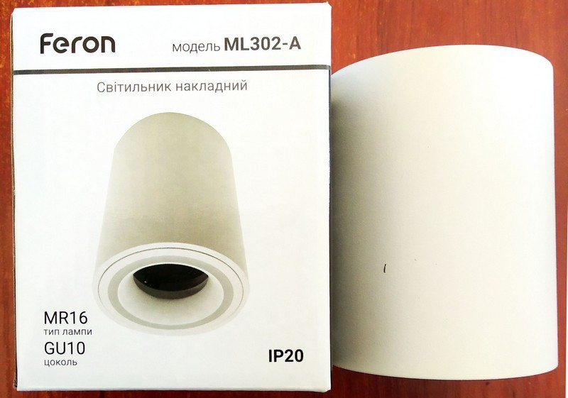Накладний світильник Feron ML302-A білий