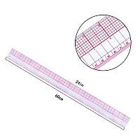 Линейка-лекало портняжное прямая 45 см, B-97