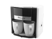 Кофеварка+ 2 чашки Domatec White MS-0706