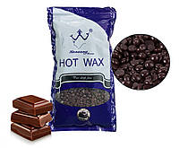 Гарячий віск для депіляції бікіні пахв у гранулах плівковий Konsung Beauty Hot Wax Chocolate шоколад 500 г