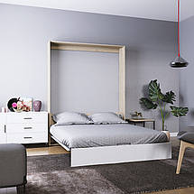 Ліжко-трансформер Mitra 160*200 см Дуб сонома/Німфея альба ТМ ARTinHEAD, фото 2