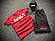 Комплект футболка шорти + бейсболка Nasa чоловічий червоний | Літній набір ЛЮКС якості, фото 2