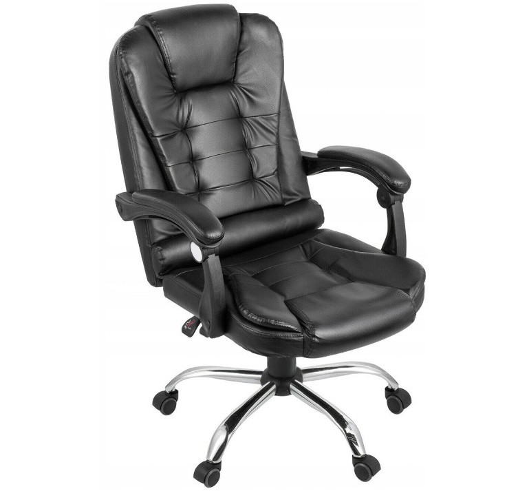 Офісне крісло LC05 BOSS чорне с массажем Польша Тільки бренди ЕС