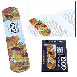 Магнітна закладка Carmani Ван Гога «Соняшники»,(30x100 см)