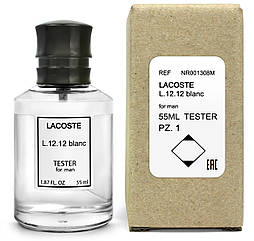 Тестер чоловічий Lacoste eau de lacoste L.12.12 Blanc - Pure, 55 мл.