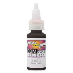 Фарба акрилова для аерографа Com Art 12041 Repro Black чорний, 28 мл