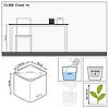 Кашпо CUBE Color 14 сірий Lechuza, фото 2