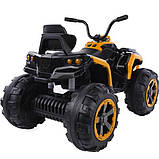 Дитячий квадроцикл (2 мотори по 35W, МР3) Baby Tilly T-7318 EVA ORANGE Помаранчевий | Дитячий електромобіль Тіллі, фото 4