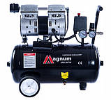 Безмасляний компресор Magnum 24л 145 л/хв  8 атм компресор без масла, фото 2