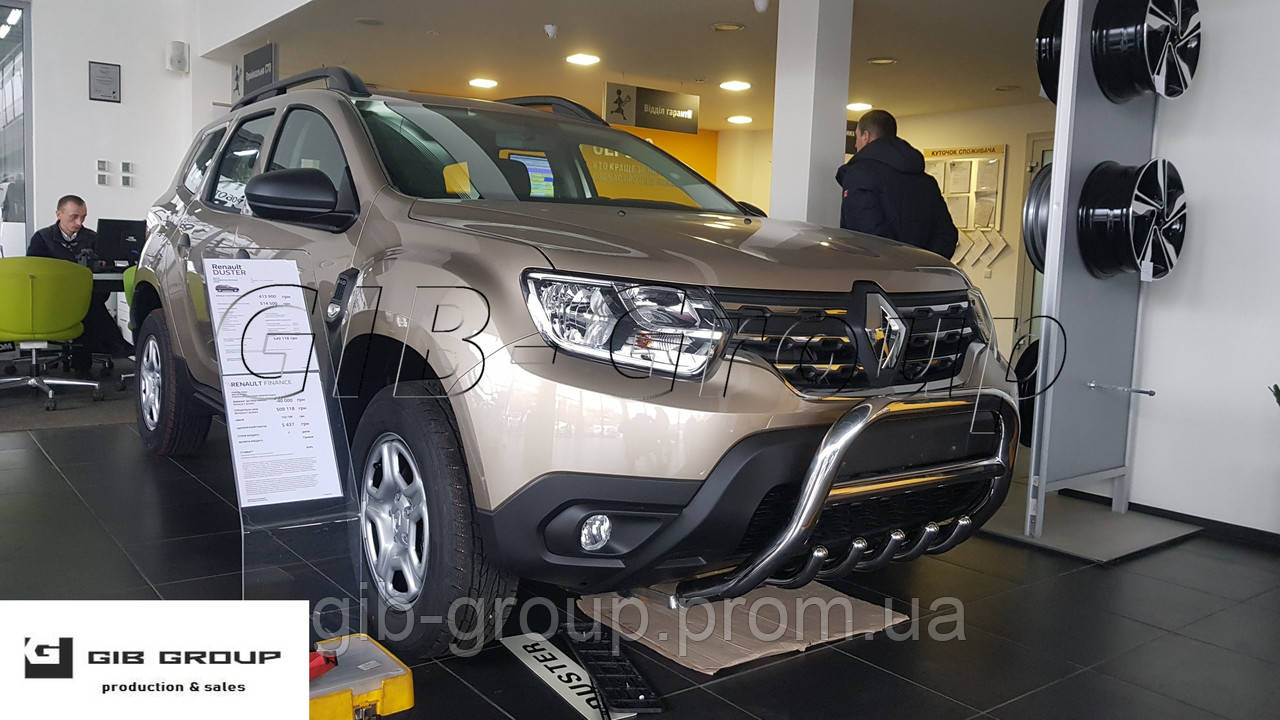 Захист переднього бампера - Кенгурятник Renault Duster (18+)