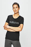 Футболка женская Adidas, черная адидас
