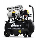Безмасляний компресор для гаража Barracuda 24л 145 л/хв  8 атм малошумний компресор, фото 3