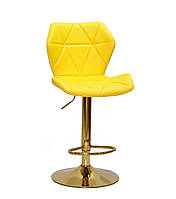 Барний стілець Торіно жовта екокожа TORINO BAR GD - BASE, золота база