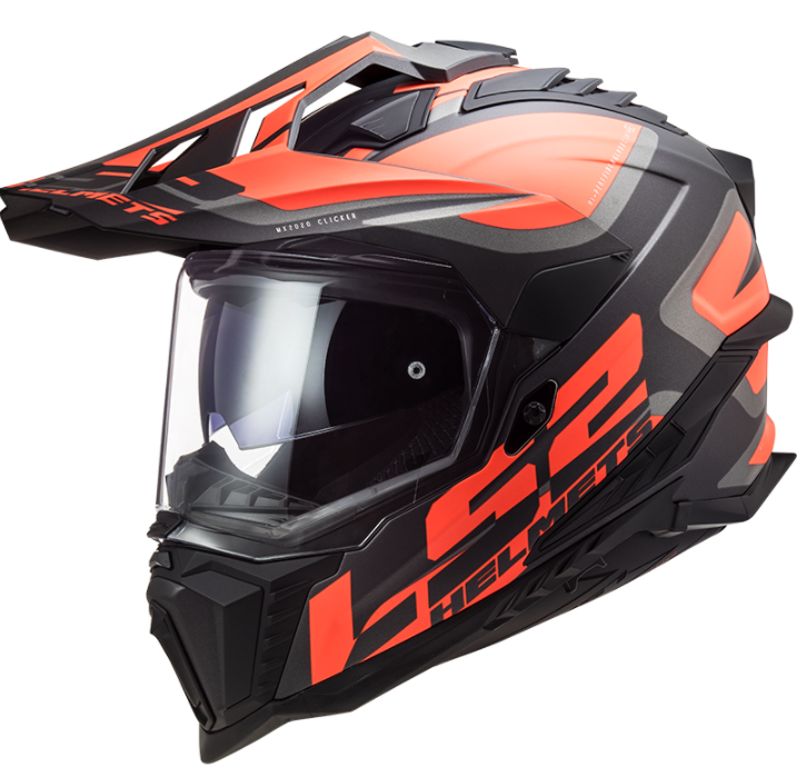 Мотошолом LS2 MX701 Explorer Alter жовтогарячий
