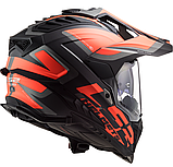 Мотошолом LS2 MX701 Explorer Alter жовтогарячий, фото 2