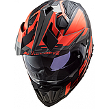 Мотошолом LS2 MX701 Explorer Alter жовтогарячий, фото 6