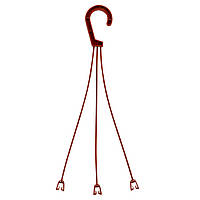 Підвіска для квітів 48 см Юніпласт коричнева