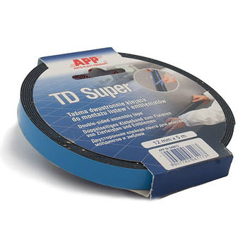 Скотч двосторонній APP TD Super 12мм x 5м синій
