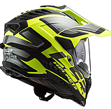 Мотошолом LS2 MX701 Explorer Alter жовтий, фото 3