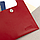 Тревел-конверт для подорожей шкіряний на кнопках HC червоний, фото 6