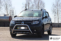 Защита переднего бампера - Кенгурятник Renault Sandero-Stepway 2 (12+)