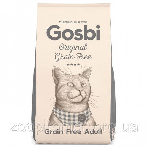 Сухий беззерновий корм із пробіотиками для кішок Gosbi (Госбі) на розвіс, 1 кг