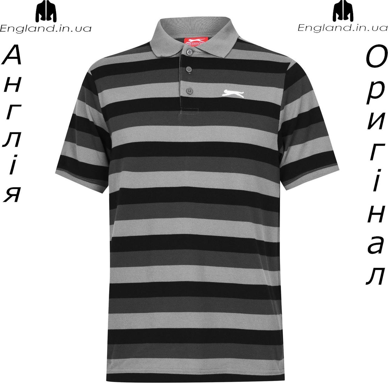 Поло чоловіча Slazenger (Слазенгер) з Англії - в полоску, фото 1
