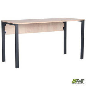 Стіл компютерний Pluto (1380*600*750) Дуб Ендгрейн/чорний графіт