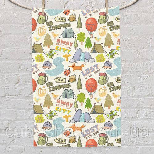 Рушник з дитячим малюнком Go camping