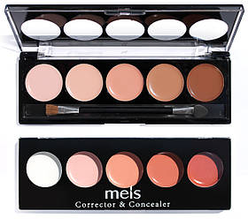 Палітра консилерів-коректорів 5 кол. Meis professional make-up artist MS0503-C