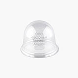 Пластикове паковання для капкейка — купол із золотим дном — d = 9 см, h = 8 см, фото 2