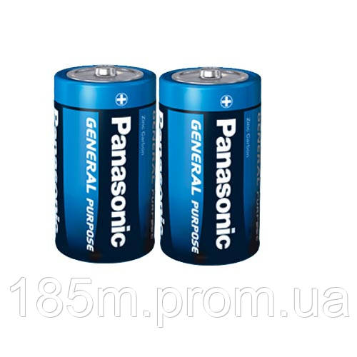 Батарейка PANASONIC R20 D shrink 2