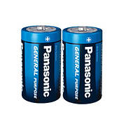 Батарейка PANASONIC R20 D shrink 2