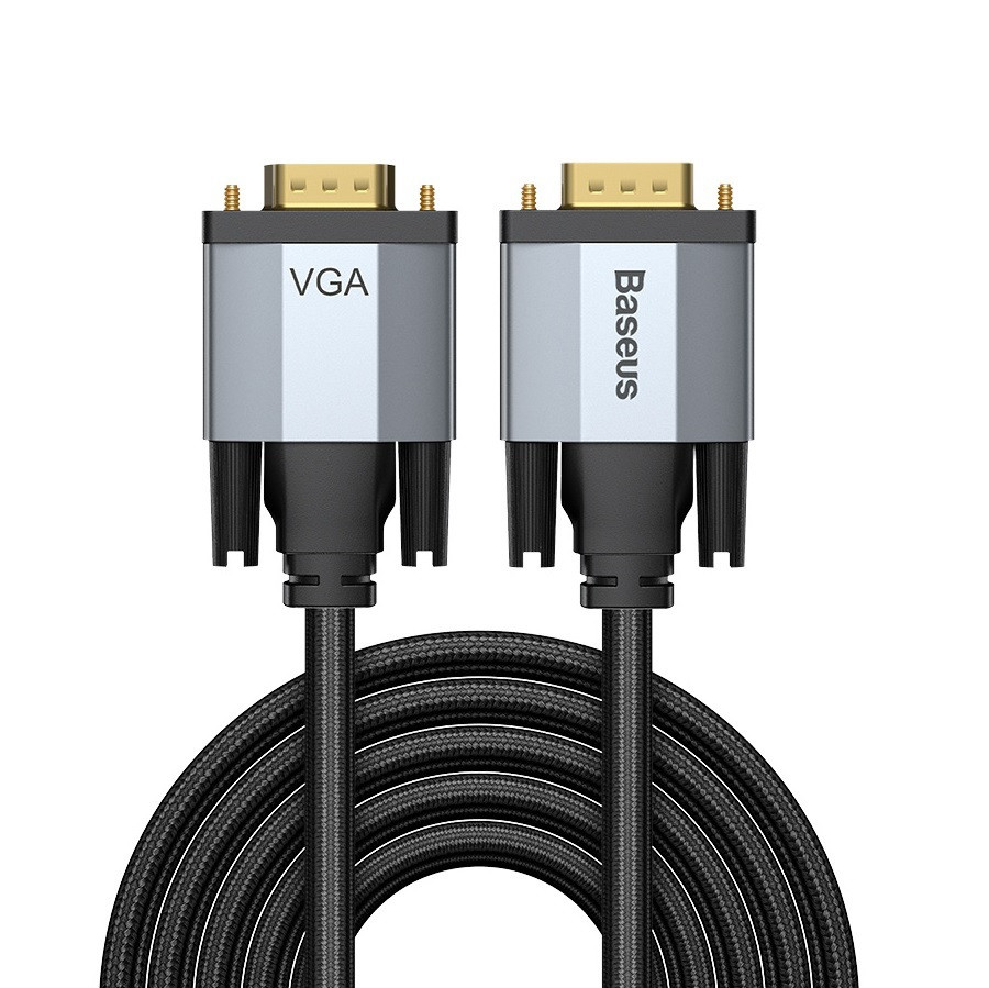 Кабель VGA BASEUS 1080P 60Гц VGA Male на VGA Male Enjoyment Series Bidirectional Adapter Cable 1м (чорний)
