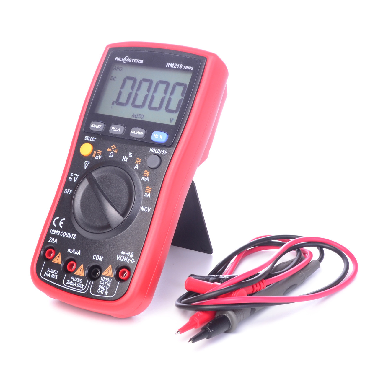 Мультиметр RichMeters RM219 портативний, автоматичний, високоточний + True RMS + NCV + термопара