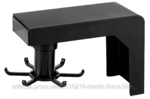 Кухонний навісний тримач на 6 гачків для кухонних приладів із клейкою поверхнею Lesko 193885