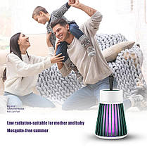 Лампа-пристрій проти комарів на акумуляторі Usb заряджання Electronic Mosquito Killer Lamp 193887, фото 3