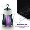 Лампа-пристрій проти комарів на акумуляторі Usb заряджання Electronic Mosquito Killer Lamp 193887, фото 8