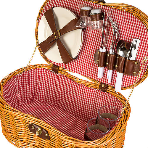 Корзина для пикника с посудой на 2 персоны 027PPN, цена 2022 грн — Prom ...