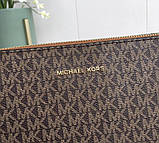 Сумка брендова жіноча MK (0100) brown, фото 6