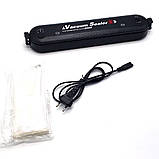 Вакуумний пакувальник домашній апарат для упаковки вакуумом вакууматор побутової, фото 5