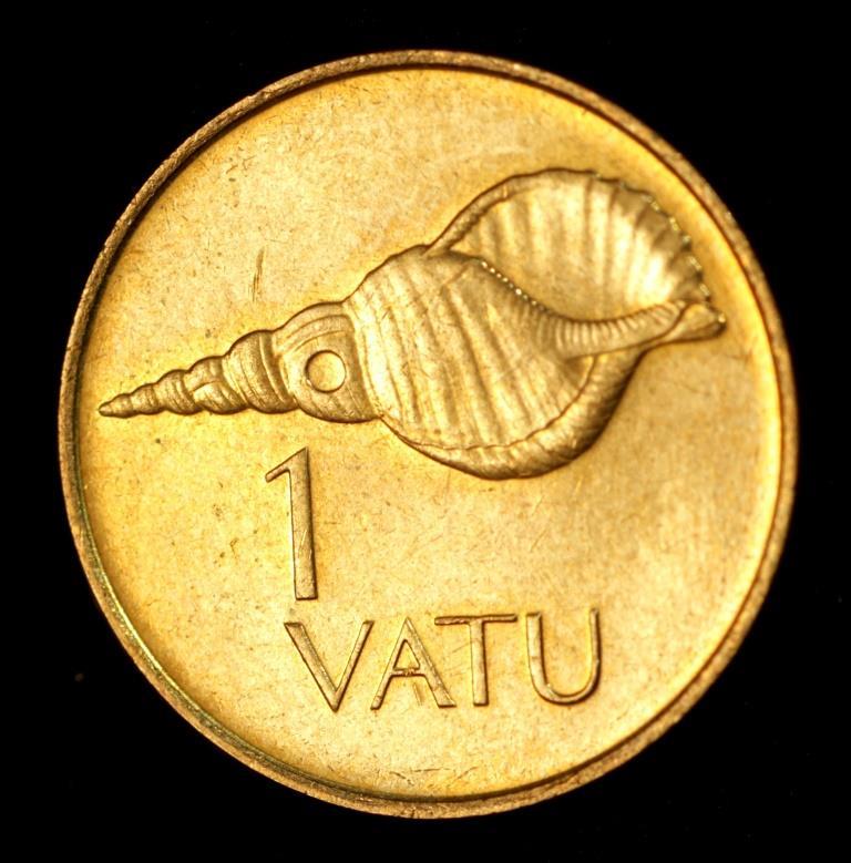 Монета Вануату 1 вату 1999-2002 рр. Раковина