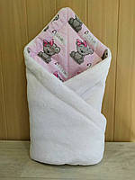Білий конверт ковдра на виписку для дівчинки 100*80 см
