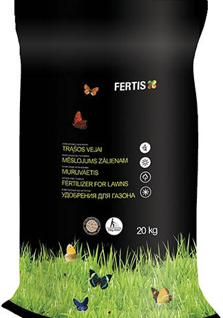 Добриво весняне для газону NPK 17-6-11 (20 кг), FERTIS, фото 2